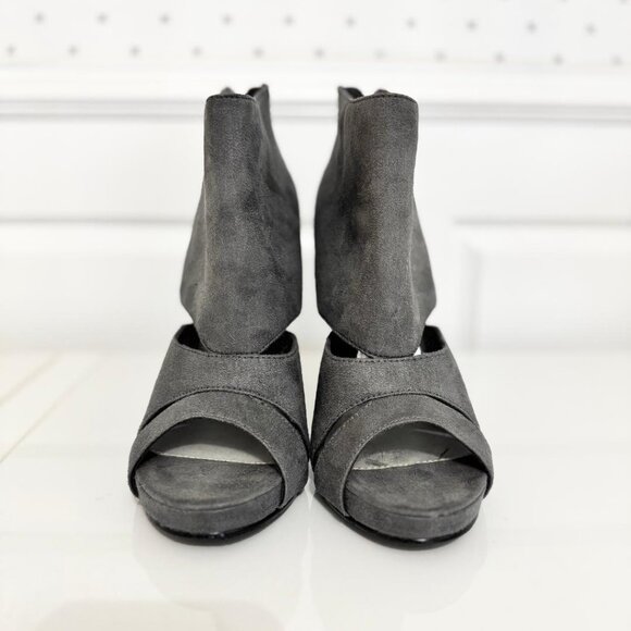 Michael Antonio Women's Gray Open Toe Stiletto High Heels, Size 7 - Picture 3 of 7